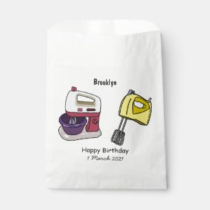 Mixer cartoon illustration favour bags