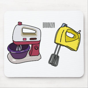 Mixer cartoon illustration mouse pad