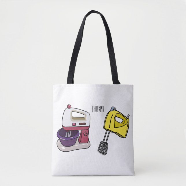 Mixer cartoon illustration  tote bag (Front)