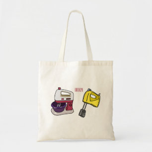 Mixer cartoon illustration tote bag