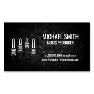 Mixer Geometric Background Magnetic Business Card