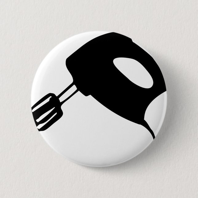 mixer - kitchen machine 6 cm round badge (Front)
