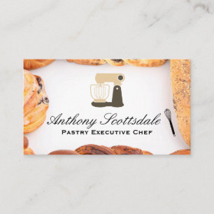 Mixer Machine   Pastries Business Card