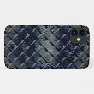 Mixing 3D squares with dark greenish 'smoke glass' Case-Mate iPhone Case