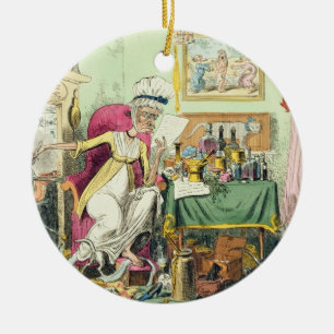 Mixing a Recipe for Corns, published by G. Humphre Ceramic Tree Decoration