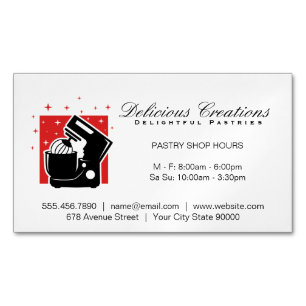 Mixing Bowl Machine Magnetic Business Card