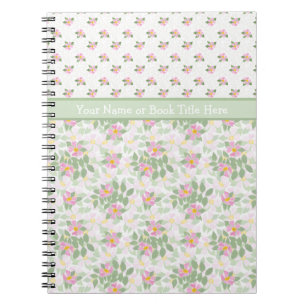 Mix'n'match Dog Rose Florals Spiral Notebook