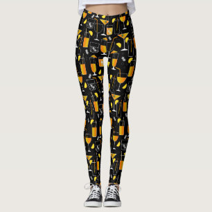 Mixologist bartender cocktails and drinks leggings