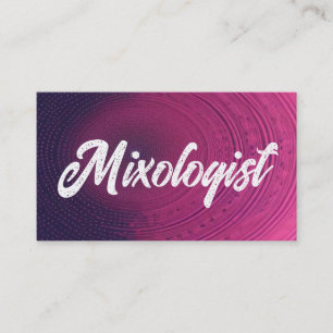 Mixologist Colourful Business Card