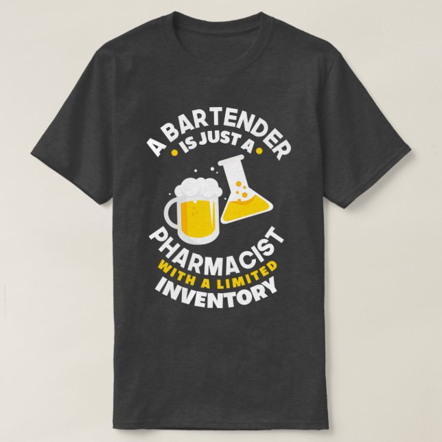 Mixology Bartending Cocktails Mixologist Funny Bar T-Shirt (Design Front)
