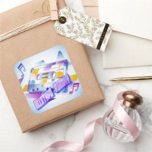 Mixtape Energy Square Sticker