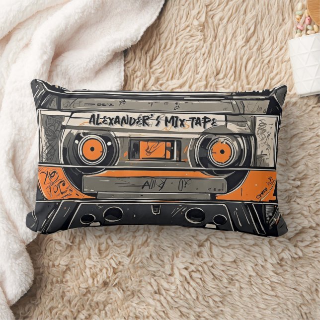 Mixtape Memories Lumbar Pillow (Blanket)