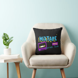 Mixtape Memories Retro Cassette Nostalgia Cushion