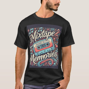 Mixtape Memories" - Retro Cassette Tape Art T-Shirt