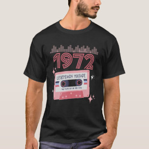 Mixtape Vintage Birthday 1972 Cassette Tape Retro  T-Shirt