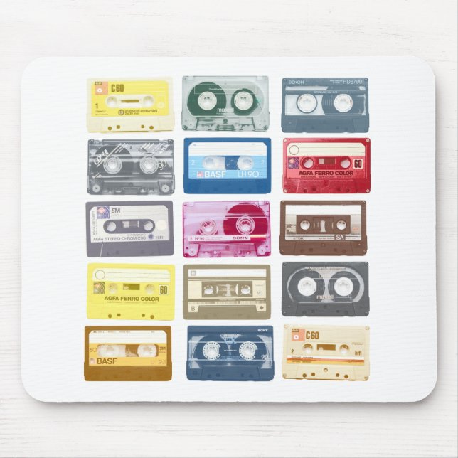 Mixtapes Graphic Mouse Pad (Front)