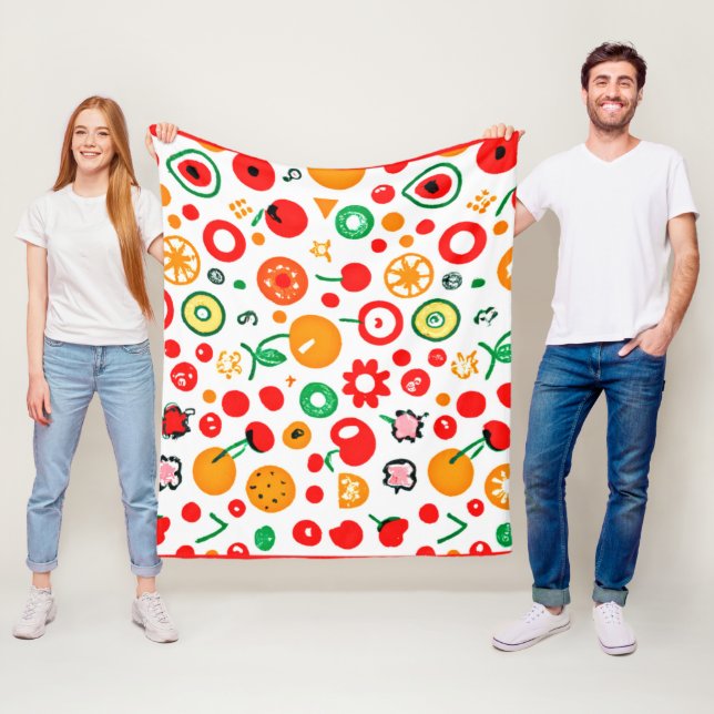 Mixtures of Fruit Patterns. Buy Now Fleece Blanket (In Situ)