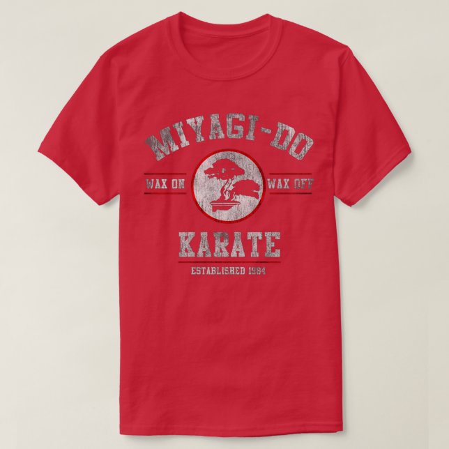 Miyagi Do Karate Kid Wax On Wax Off 5 T-Shirt (Design Front)