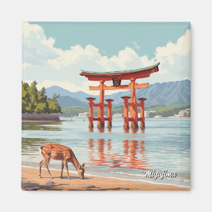 Miyajima Floating Torii Itsukushima Shrine Travel Magnet