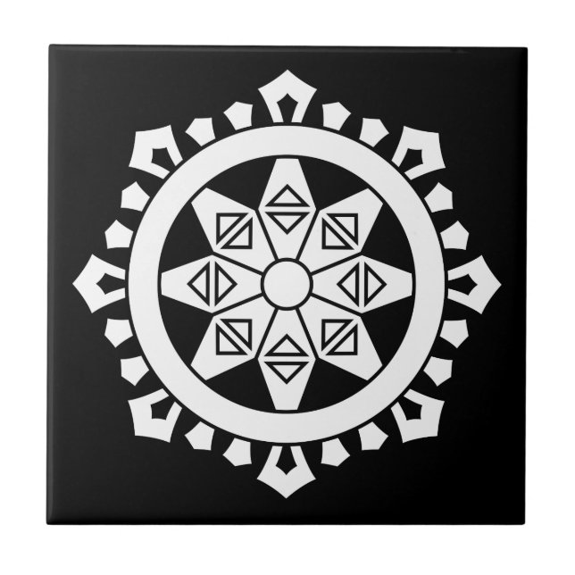 Miyake dharma charka tile (Front)