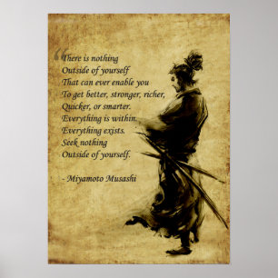 Miyamoto Musashi Everything Is Within Poster