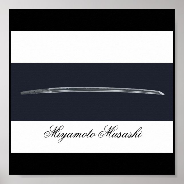 Miyamoto Musashi's Sword Poster (Front)