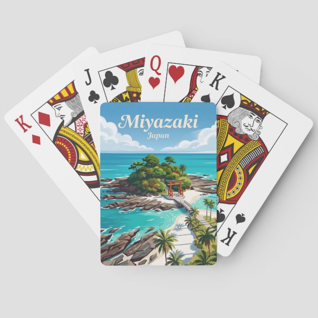 Miyazaki Japan Playing Cards (Back)
