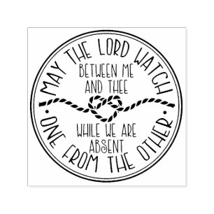 Mizpah Modern Rope Heart Stamp