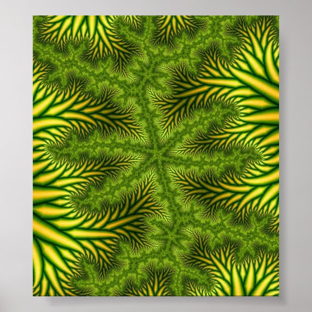 "MJ" Fractal Art Poster (Front)