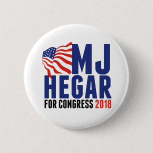 MJ Hegar for Congress 2018 6 Cm Round Badge
