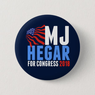MJ Hegar for Congress 2018 6 Cm Round Badge