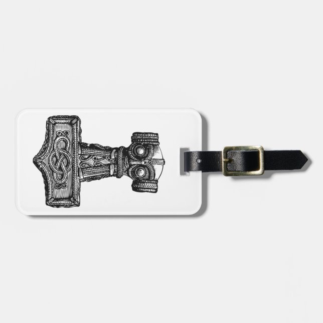 Mjolnir: Thor's Hammer Luggage Tag (Front Horizontal)