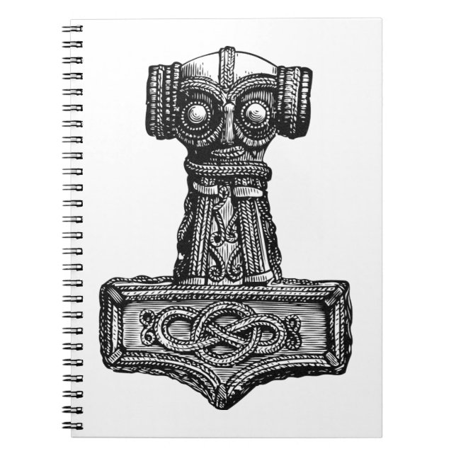 Mjolnir: Thor's Hammer Spiral Notebook (Front)