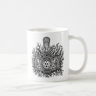 Mjolnir - Valknut Coffee Mug
