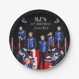 MJ's sneaker ball Paper Plate