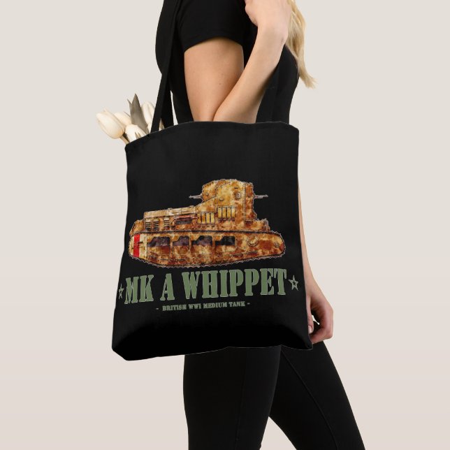 MK A Whippet World War One British Medium Tank WWI Tote Bag (Close Up)
