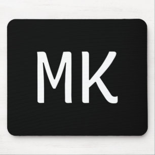 Mk Two Letter Pair - Elegant Personalised Initials Mouse Pad