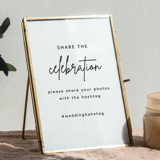 Mkdern Share the love wedding hahshtag sign (Creator Uploaded)