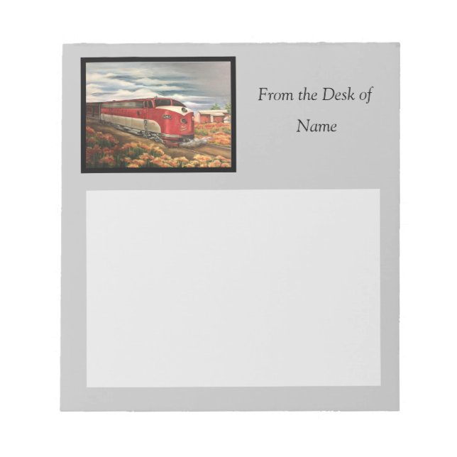 MKT Train Notepad (Front)