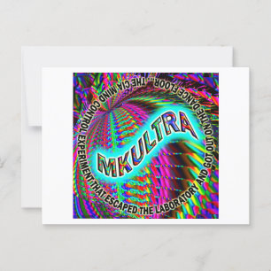 MKULTRA - escaped the laboratory... Postcard