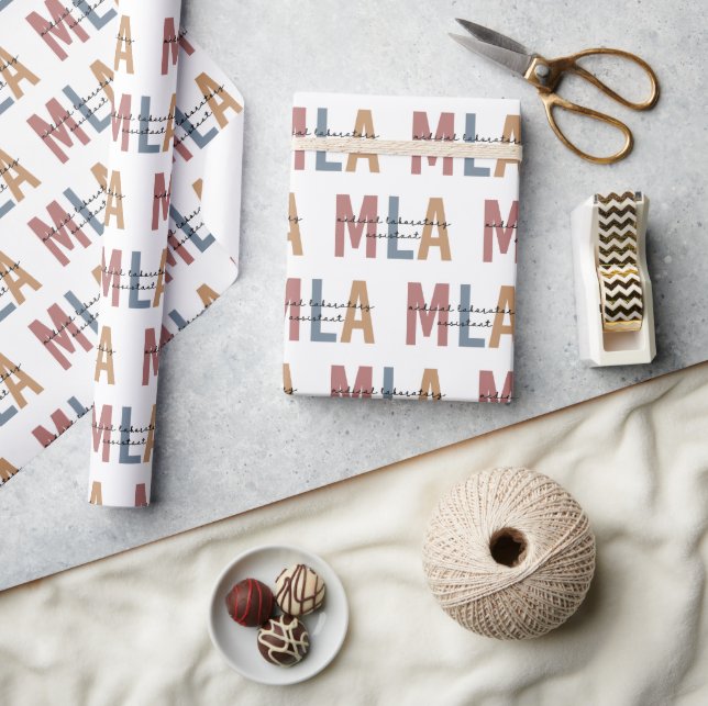 MLA Medical Laboratory Assistant Wrapping Paper (Crafts)
