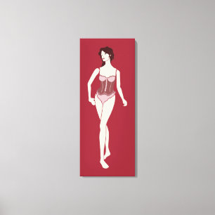 m'lady mannequin canvas print