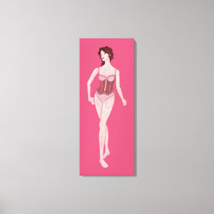 m'lady mannequin canvas print