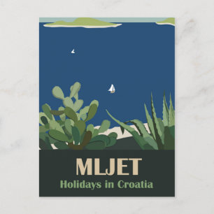 Mljet island, Croatia Postcard