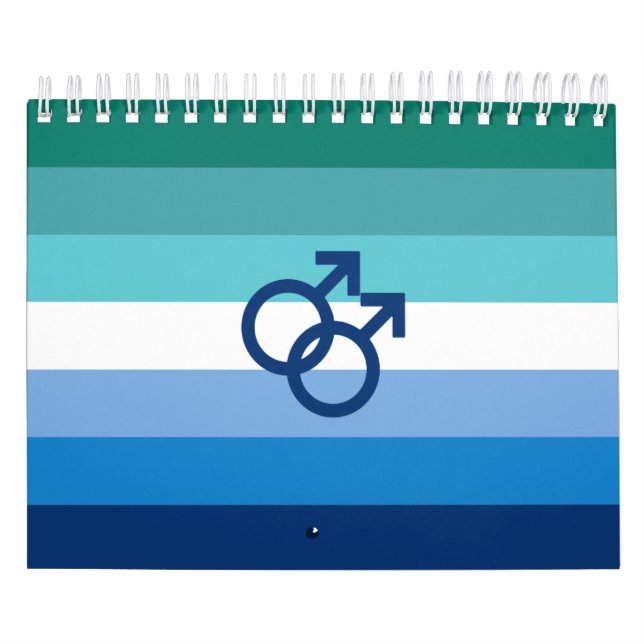 MLM Gay Male Pride Flag Calendar (Cover)