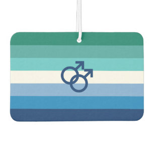 MLM Gay Male Pride Flag Car Air Freshener