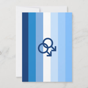 MLM Gay Male Pride Flag Holiday Card