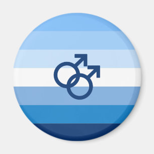 MLM Gay Male Pride Flag Magnet