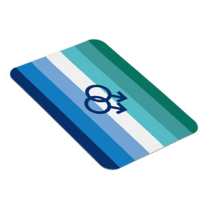 MLM Gay Male Pride Flag Magnet
