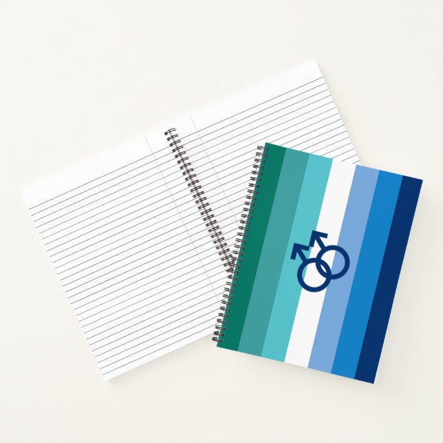 MLM Gay Male Pride Flag Notebook (Inside)